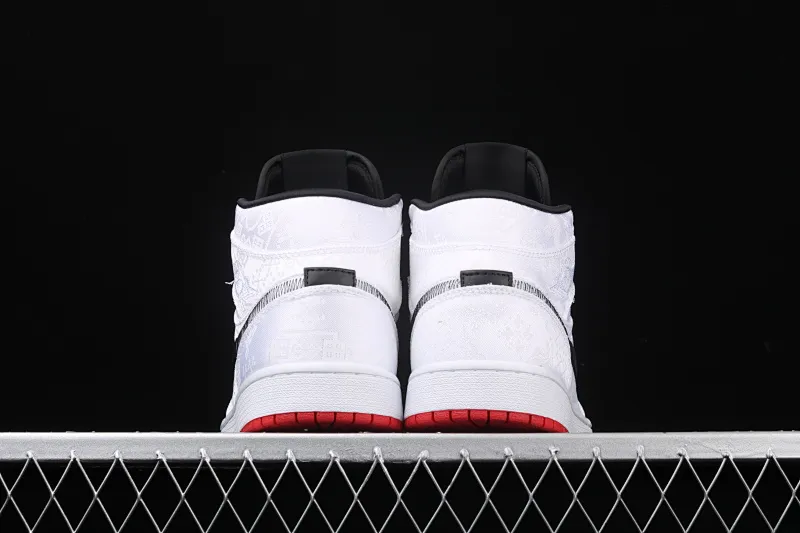 All categories Air Jordan Jordan series basketball shoes Air Jordan 1 Mid CLOT x Air Jordan 1 Mid "Fearless" AJ1 Joe 1 mid-top white silk CU2804-100